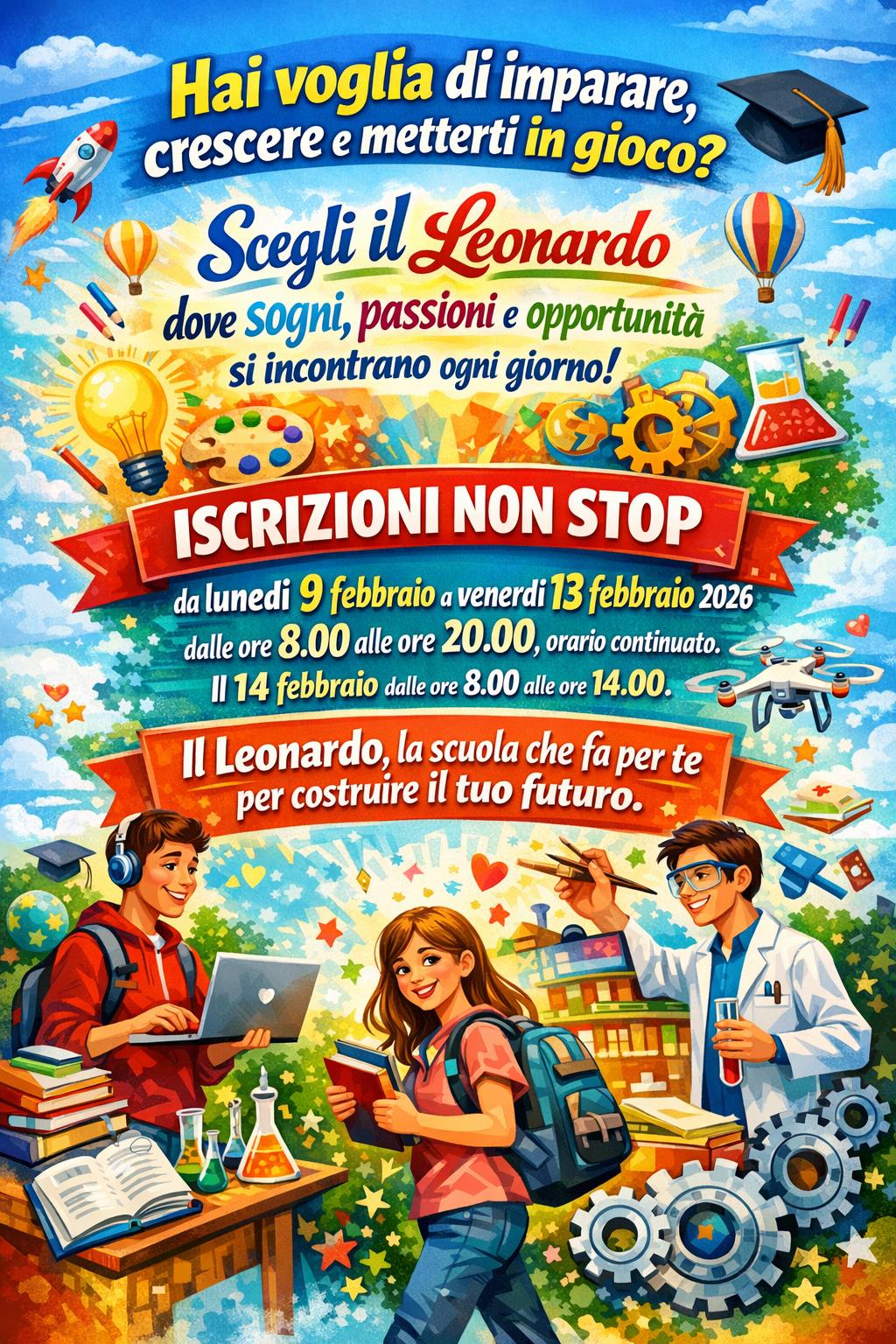 ISCRIZIONI NON STOP